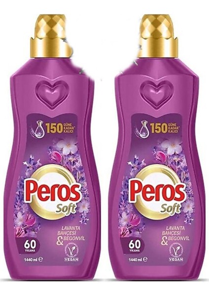 1440 ml Konsantre Yumuşatıcı Lavanta & Begonvil 2 Li Ekonomik Paket
