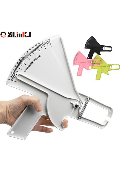 Gn 0-80 mm Plastik Vücut Yağ Ölçü Test Cihazı Analizörü Sebum Kaliper Kelepçe Şekilli Cetvel Skinfold Test Cihazı Ölçüm Bandı (Yurt Dışından)