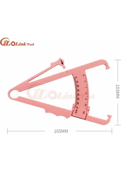 Beyaz 1 Pc Kişisel Vücut Yağ Kaybı Test Cihazı Hesap Makinesi Kaliper Spor Klip Yağ Ölçüm Aracı Ince Grafik Skinfold Test Enstrümanı (Yurt Dışından)