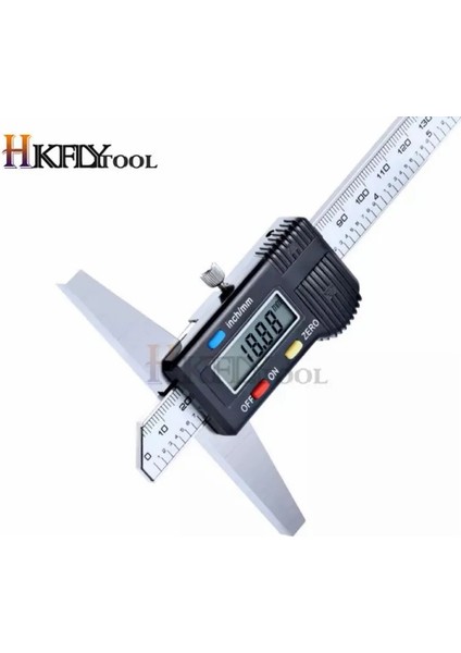Dijital 0-150MM 0-150MM 6 "karbon Çelik Metrik Imperial Dijital Derinlik Sürmeli Kumpas Mikrometre Elektrikli Dijital Derinlik Ölçer Ölçme Aracı (Yurt Dışından) modelleri