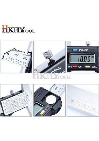 Dijital 0-150MM 0-150MM 6 "karbon Çelik Metrik Imperial Dijital Derinlik Sürmeli Kumpas Mikrometre Elektrikli Dijital Derinlik Ölçer Ölçme Aracı (Yurt Dışından) fırsatları