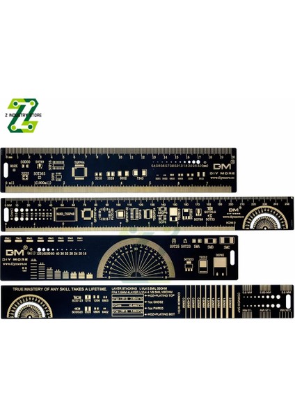Elektronik Mühendisleri Yapımcıları Için 20CM Pcb Cetveli Fanlar Pcb Referans Cetveli Pcb Ambalajı (Yurt Dışından)