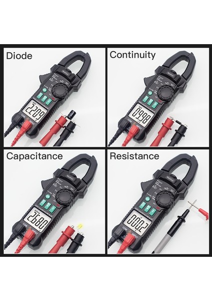 FY215 Ac Dc Gerilim Dijital Multimetre Pens Metre Amperometrik True Rms Kapasite Ncv Ohm Hz Test Cihazı Voltmetre Pense Ampermetre (Yurt Dışından) fiyatları