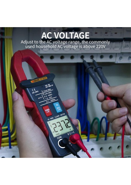 Siyah Aneng ST203 Dijital Pens Metre 4000 Sayım True Rms Multimetre Mini Amp Dc/ac Pens Metre Voltmetre Otomatik Aralığı (Yurt Dışından)