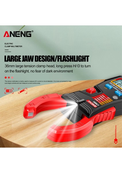 CM81 Kırmızı Aneng CM81 CM80 Dijital Pens Metre Multimetre 600A Ac Akım Test Cihazı Pense Otomatik Aralığı Voltmetre True Rms Direnç Ölçer (Yurt Dışından)