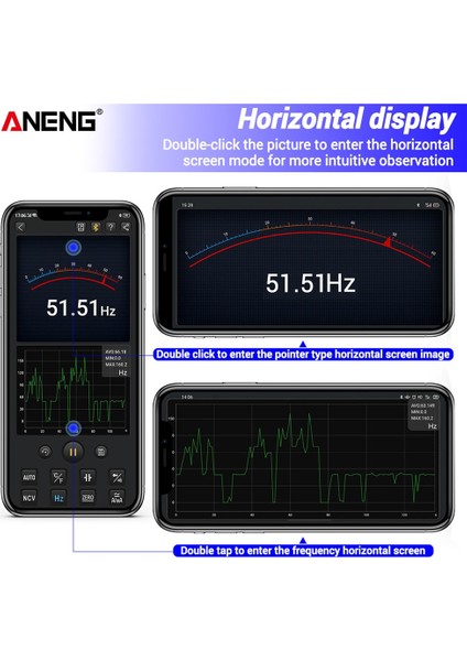 Kırmızı Aneng ST207 Dijital Bluetooth Multimetre Pens Metre 6000 Sayım True Rms Dc/ac Gerilim Test Cihazı Ac Akım Hz Kapasite Ohm (Yurt Dışından)