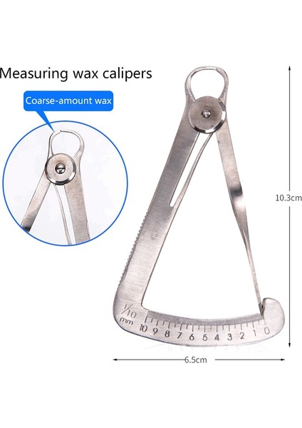Balmumu Için Diş Ölçer Kaliper Diş Kumpas Metal Balmumu Diş Laboratuvarı Için Paslanmaz Çelik Diş Hekimi Metal Balmumu Kalınlığı Ölçüm Cetvel Aracı (Yurt Dışından) fırsatları