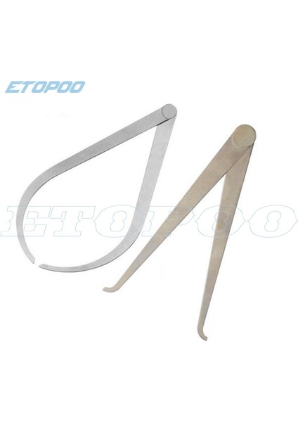 350MM 2 Adet Kaliperler 150-450MM Metal Kumpas Firma Ortak Iç ve Dış Kaliper Paslanmaz Çelik Makinist Oyma Ölçüm Aracı (Yurt Dışından)