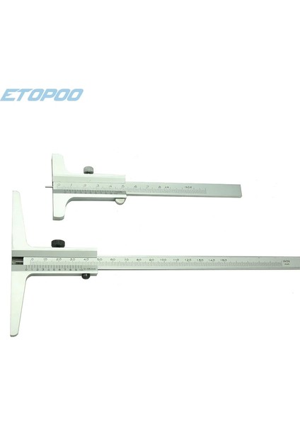 0-150MM 80MM 150MM 200MM 250MM Derinlik Sürmeli Kumpas 0.05MM Çelik Metrik Ölçer Mikrometre 6 Inç 8 Inç 12 Inç Derinlik Ölçme Araçları (Yurt Dışından)