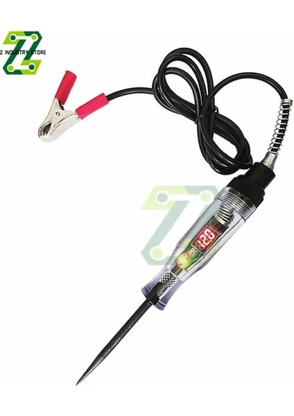 Siyah Çizgi 3-36 V Dc Araba Kamyon Gerilim Devre Test Cihazı Araba Testi Uzun Prob Kalem Ampul Araba Test Polarite Kalem Araçları Tamir Test Kalemi Aracı (Yurt Dışından)