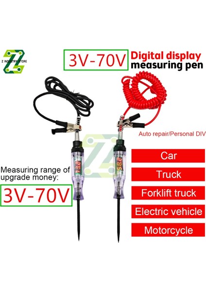 Siyah Çizgi 3-36 V Dc Araba Kamyon Gerilim Devre Test Cihazı Araba Testi Uzun Prob Kalem Ampul Araba Test Polarite Kalem Araçları Tamir Test Kalemi Aracı (Yurt Dışından) fiyatları