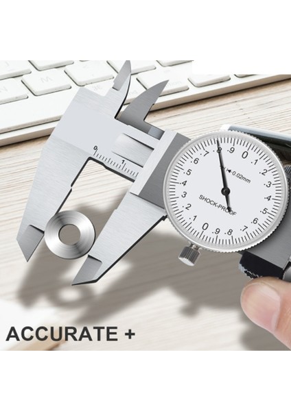 12IN 0.001 Inç 0-150MM/200MM/300MM Paslanmaz Çelik Metal Sürmeli Kumpas Kadranlı Kumpas 0.02MM Darbeye Dayanıklı Mikrometre Ölçer Ölçüm Mikrometr (Yurt Dışından) fırsatları