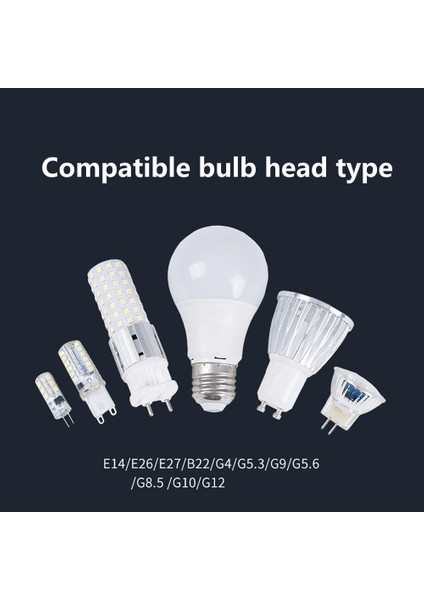 Ekran YOK-12PORT Ab Fişi LED Lamba Ampul Test Cihazı Ekran Test Cihazı LED Taşınabilir Kullanışlı Işık Yayan LED Güç Test Cihazı LED Ekranlı Hızlı LED Test Cihazı Arka Işık (Yurt Dışından)