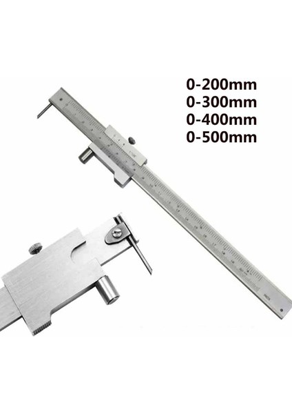 0-400MM 0-200MM 0-300MM 0-400MM 0-500MM Paslanmaz Çelik Paralel Işaretleme Sürmeli Kaliper Karbür Çizici Işaretleme Ölçer Aracı (Yurt Dışından) indirimleri