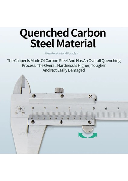 Kadranlı Kumpas Sürmeli Kumpas Metal Kumpaslar Mekanik Mikrometre Cetvel Karbon Çelik Kumpas Ok Çelik Ölçer Derinlik Ölçme Aletleri 0-150MM (Yurt Dışından) indirimleri
