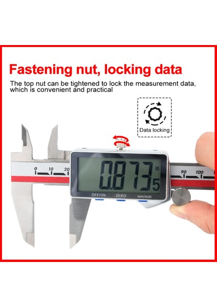 GA19002-150 Rz Sürmeli Kumpas Mini 150MM/6IN Hassas Ölçüm Aracı Paslanmaz Çelik Metal Dijital Sürmeli Kumpas Inç Elektronik Cetvel (Yurt Dışından) fırsatları