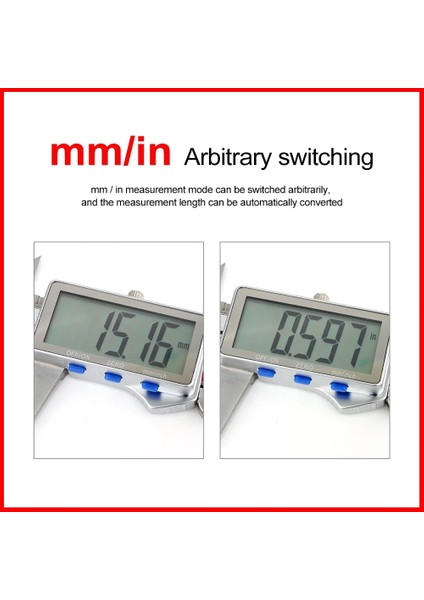 GA19002-150 Rz Sürmeli Kumpas Mini 150MM/6IN Hassas Ölçüm Aracı Paslanmaz Çelik Metal Dijital Sürmeli Kumpas Inç Elektronik Cetvel (Yurt Dışından) indirimleri