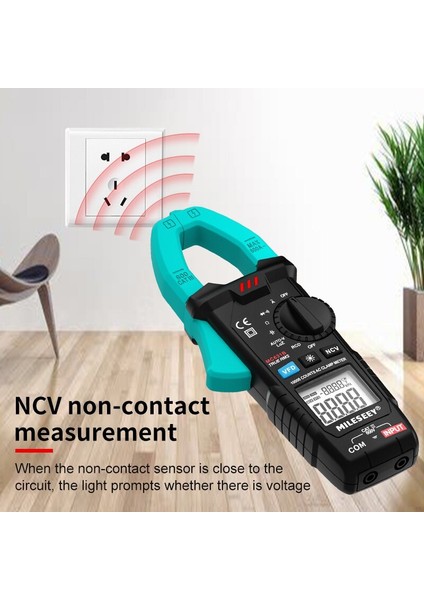 MC631A Mileseey Pens Metre Ac Dc 600A Akım Multimetre True Rms Yüksek Hassasiyetli Akım 10000 Sayım Direnç Test Cihazı (Yurt Dışından)