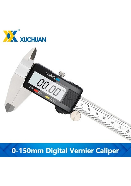 0-150MM Kumpas LCD Dijital Kumpas 0-150MM Doğruluk 0.01MM Ölçüm Aletleri Ölçer Mikrometre Paslanmaz Çelik Sürmeli Kumpas (Yurt Dışından) fiyatları