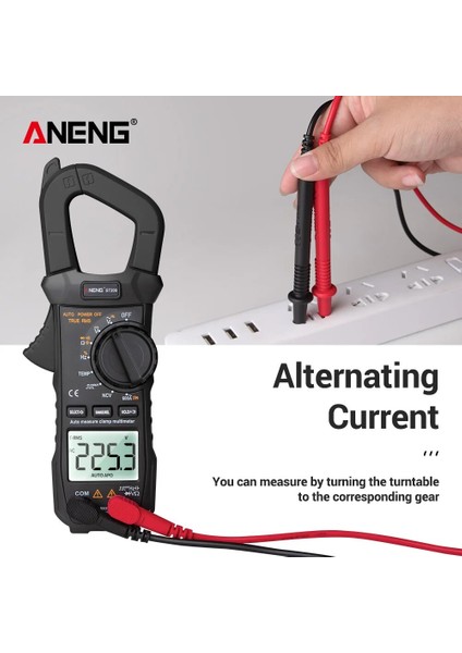 Siyah Aneng ST209 Dijital Pens Metre Multimetre 6000 Sayım True Rms Mini Amp Dc/ac Pens Metre Voltmetre 400V Otomatik Aralığı (Yurt Dışından)