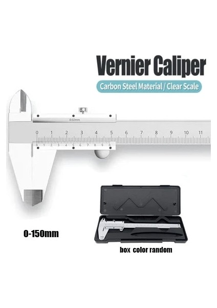 0-150MM 0-150MM/200MM/300MM Metal Kumpas Yüksek Karbonlu Çelik Sürmeli Kumpaslar Mikrometre Cetvel Derinlik Ölçme Aracı Ölçer Enstrüman (Yurt Dışından)