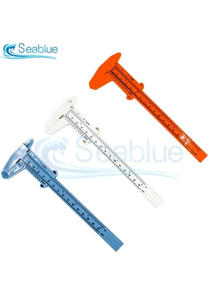 0-150MM Siyah Yüksek Kalite 0-80MM 0-100MM 0-150MM Çift Kural Ölçeği Plastik Sürmeli Kumpas Ölçme Öğrenci Mini Aracı Cetvel Çoklu Renk (Yurt Dışından)