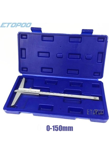 150MM 0-150/200/300MM 0.02MM Derinlik Sürmeli Kumpas Derinlik Ölçer Kutu Dolu Metal/çelik Mikrometre Metrik Ölçer Ölçme Aletleri (Yurt Dışından)