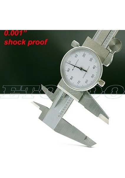Inç Şerit 150MM 6 Inç Hassas Arama Kumpas Kadranı Sürmeli Kumpas Mikrometre Ölçer Ölçüm Aracı 0-150MM (Yurt Dışından)