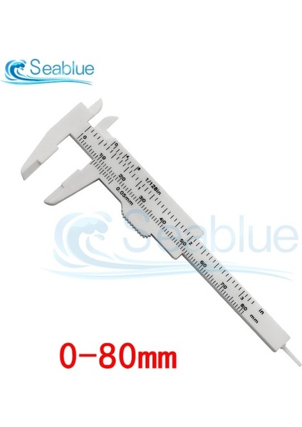0-80MM Beyaz Yüksek Kalite 0-80MM 0-100MM 0-150MM Çift Kural Ölçeği Plastik Sürmeli Kumpas Ölçme Öğrenci Mini Aracı Cetvel Çoklu Renk (Yurt Dışından)