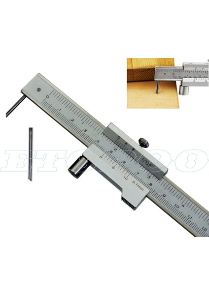 0-200MM 0-200MM Işaretleme Sürmeli Kumpas Karbür Çizici Paralel Işaretleme Cetveli Yedek Iğne Ölçme Aleti Aracı (Yurt Dışından)