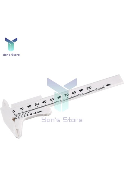 0-100MM Beyaz 0-150MM 0-100MM Plastik Sürmeli Kumpas Dövme Kumpas Cetvel Ölçer Plastik Cetvel Doğru Ölçüm Araçları Sürmeli Kumpas (Yurt Dışından)