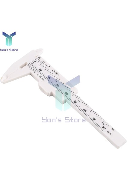 0-100MM Beyaz 0-150MM 0-100MM Plastik Sürmeli Kumpas Dövme Kumpas Cetvel Ölçer Plastik Cetvel Doğru Ölçüm Araçları Sürmeli Kumpas (Yurt Dışından)