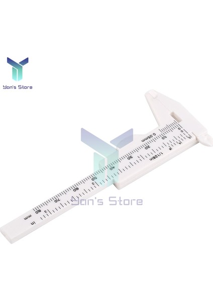 0-100MM Beyaz 0-150MM 0-100MM Plastik Sürmeli Kumpas Dövme Kumpas Cetvel Ölçer Plastik Cetvel Doğru Ölçüm Araçları Sürmeli Kumpas (Yurt Dışından)