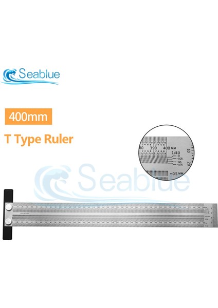 180MM Cetvel 400MM Yüksek Hassasiyetli Ölçekli Cetvel T Tipi Delik Cetvel Paslanmaz Ağaç Işleme Kazıma Işareti Çizgi Ölçer Marangoz Ölçme Aracı (Yurt Dışından) indirimleri