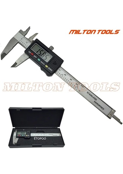Paslanmaz Dijital 100MM 4 "dijital Kalıper Sürgülü Gösterge Mikrometre 0-100MM Karbon Çelik Sürmeli Kumpas Karbon Fiber Elektronik Dijital Kumpas (Yurt Dışından)