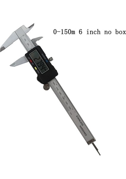 Model 1 Kutu Yok Ölçme Aracı Paslanmaz Çelik Kumpas 0-150MM 200MM 300MM Dijital Sürmeli Kaliper Ölçer Mikrometre Paquimetro Messschieber (Yurt Dışından)