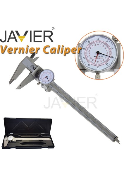 0-150MM 6 Inç Kadranlı Kumpas 6 "8" 12" / 150 200 300MM Metrik/ınç Standart mm Çift El Okuma Ölçeği Kadran Kalınlık Ölçer ile Sürmeli Kumpas (Yurt Dışından) fiyatları