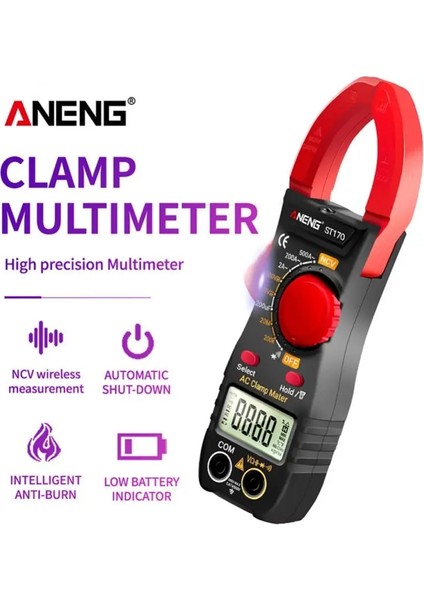 ST170 ST170 LED Dijital Multimetre Pens Metre Dc/ac Akım Ampermetre Gerilim Test Cihazı Diyot Akım Kapasitesi Ncv Ohm Testi (Yurt Dışından) fiyatları