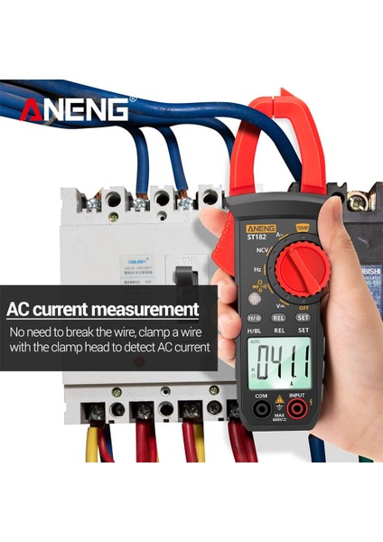 ST182 Pro Aneng ST182 Pense Ampermetre Amperometrik Pens Metre Profesyonel Dijital Multimetre Otomotiv Test Cihazı 4000 Ohm Test Araçları (Yurt Dışından)