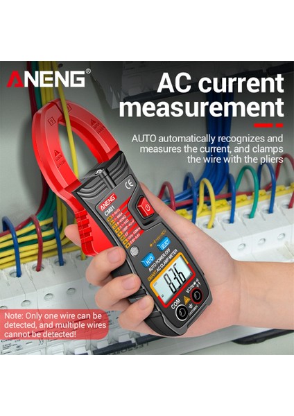 CM80 Siyah Aneng CM80/CM81 Dijital Pens Metre Ampermetre Gerilim Araba Amp Hz Kapasite Ncv Ohm Testi Multimetre Dijital Profesyonel Test Cihazı (Yurt Dışından)