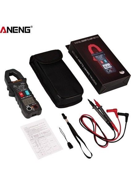 Siyah Mini Dijital Pens Metre Ac/dc Akım Gerilim True Rms Otomatik Aralığı Kapasite Temassız Multimetre Test Cihazı ST203 (Yurt Dışından)