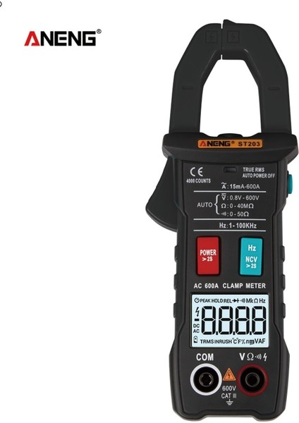 Siyah Mini Dijital Pens Metre Ac/dc Akım Gerilim True Rms Otomatik Aralığı Kapasite Temassız Multimetre Test Cihazı ST203 (Yurt Dışından) fiyatları