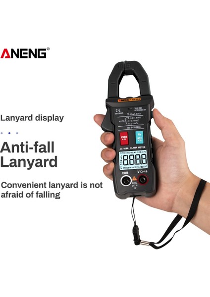 Siyah Mini Dijital Pens Metre Ac/dc Akım Gerilim True Rms Otomatik Aralığı Kapasite Temassız Multimetre Test Cihazı ST203 (Yurt Dışından) modelleri