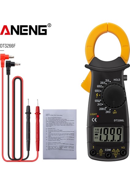 DT3266L Aneng DT3266L Mini Dijital Pens Metre Profesyonel 1999 Sayısı Elektrik Ac/dc Gerilim Multimetre Kelepçe Ohm Sıcaklık Diyot Test Cihazı (Yurt Dışından)