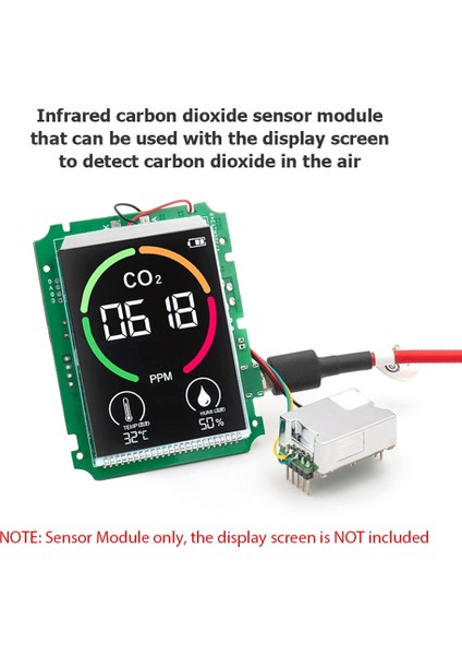 Sensör Modülü Ndır Kızılötesi Karbon Dioksit Sensör Modülü Co2 Konsantrasyonu Algılama Hava Kalitesi Algılama Ekran Modülü/sensör Modülü (Yurt Dışından)