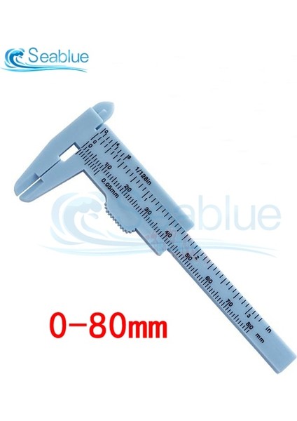 0-80MM Mavi Yüksek Kalite 0-80MM 0-100MM 0-150MM Çift Kurallı Ölçekli Plastik Sürmeli Kumpas Ölçme Öğrenci Mini Aracı Cetvel Çoklu Renk (Yurt Dışından)