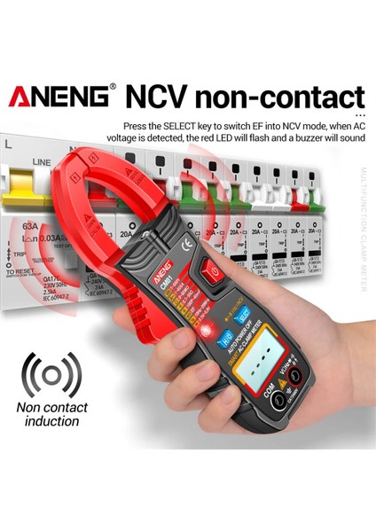 CM80 Kırmızı Kutu ile Aneng CM80/CM81 Profesyonel Ncv Dijital Ampermetre Pense Multimetre Ohm Test Cihazı Amperometrik Kelepçe Yüksek Hassasiyetli Akıllı Metre Aracı (Yurt Dışından) fırsatları