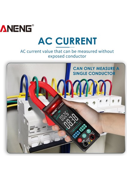 Kırmızı Aneng ST211 Dijital Pens Metre 6000 Sayım Multimetre Ac Gerilim Akım Test Cihazı Araba Amp Hz Büyük Renkli Ekran Ncv Ohm Testi (Yurt Dışından)