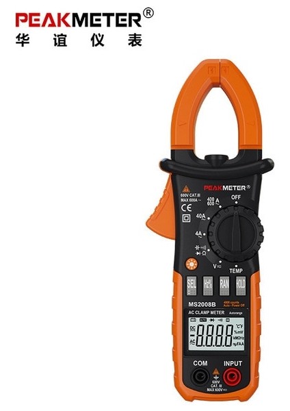 PM2008B Peakmeter PM2008A/PM2008B Profesyonel Dijital Ac 600A Pens Ampermetre Arka Işık Multimetro Kelepçeleri Sızıntı Siyah Çanta ile (Yurt Dışından)