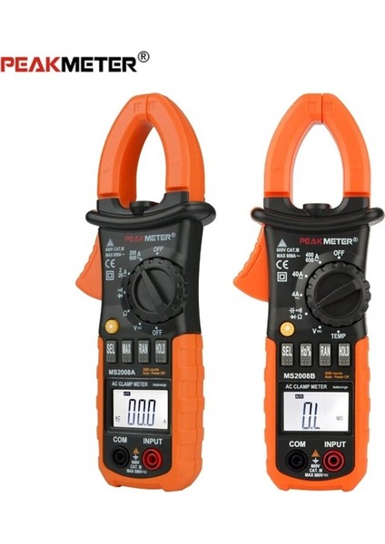 PM2008B Peakmeter PM2008A/PM2008B Profesyonel Dijital Ac 600A Pens Ampermetre Arka Işık Multimetro Kelepçeleri Sızıntı Siyah Çanta ile (Yurt Dışından) fiyatları